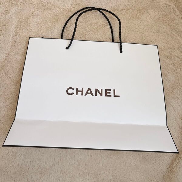 現品限定 本日最終お値下げ価格処分 CHANEL ショッパー ショップ袋 紙袋 ホワイト