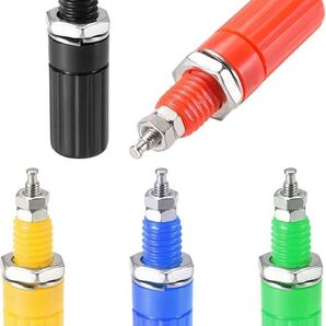 本日限定 最終お値下げ処分 オーディオ端子コネクタ 4mmバナナジャックパネルマウント 5色 5個
