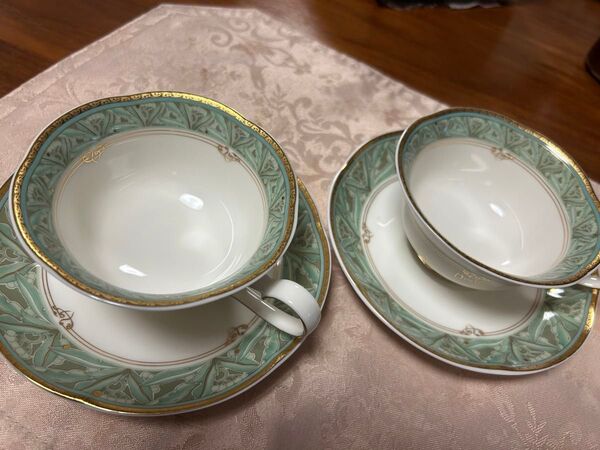 レア! アルフォンス ミュシャ カップ&ソーサー 桃山陶器 希少