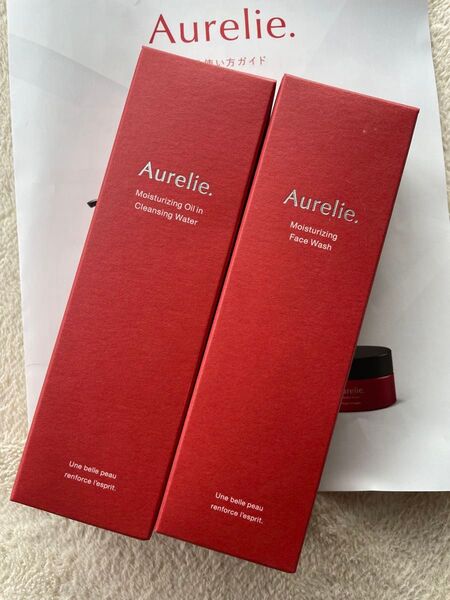Aurelie モイスチャライジングオイルインクレンジングウォーター&フェイスウォッシュ 2個セット