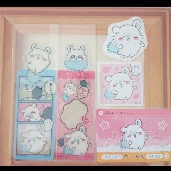 ちいかわ モモンガ ブックマークコレクション しおり ダイカットステッカー カードダス あつめてシール モモンガセット