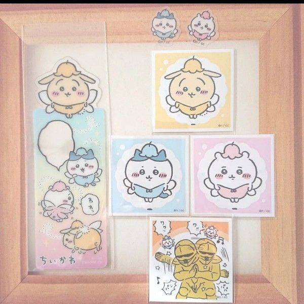 ちいかわ ハチワレ うさぎ ブックマークコレクション しおり あつめてシール クリアピースシール 妖精