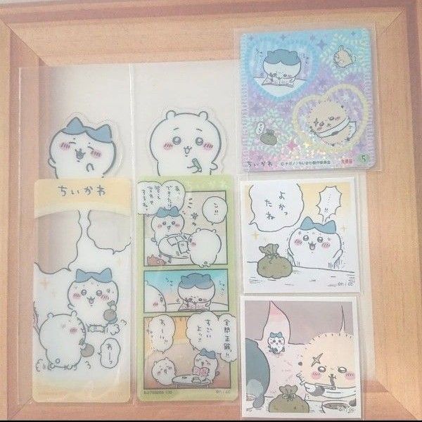ちいかわ ハチワレ ブックマークコレクション しおり あつめてシール 丸美屋シール