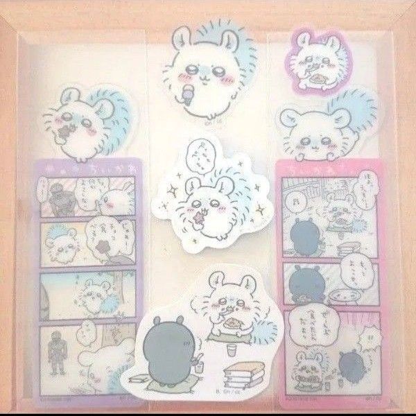 ちいかわ モモンガ ブックマークコレクション しおり キャラマグネッツ ダイカットステッカー クリアピースシール