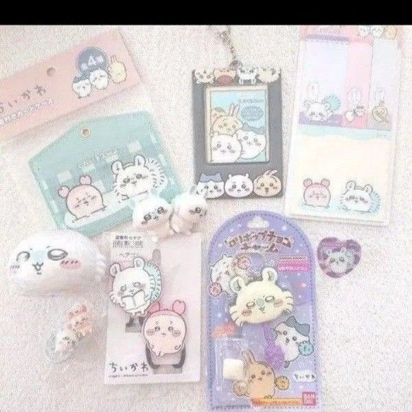 ちいかわ モモンガ&カニちゃん ロリポップチョコチャーム チョコサプ ヘアゴム 付箋 キラキラクリップ カードケース