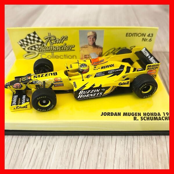 F1ミニカー1/43ジョーダン無限ホンダ198 R.シューマッハ ミニチャンプス シューマッハ ホンダ ジョーダン JORDAN