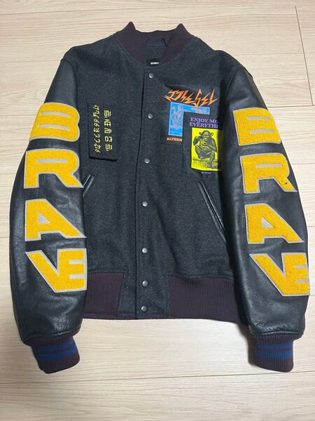 超美品 DIESELスタジャン サイズM 袖レザー ジャケット