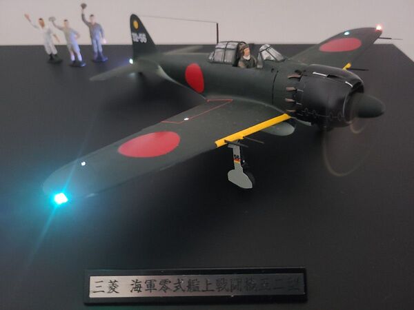 零式艦上戦闘機52丙型 リアルモーターライズ完成品 タミヤ1/ 48 零戦