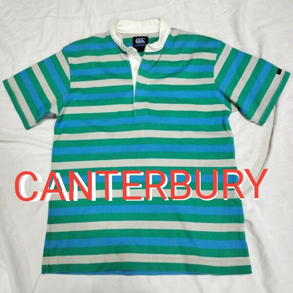 CANTERBURY~カンタベリー ボーダー柄 半袖 Tシャツ Lサイズ(М程度)