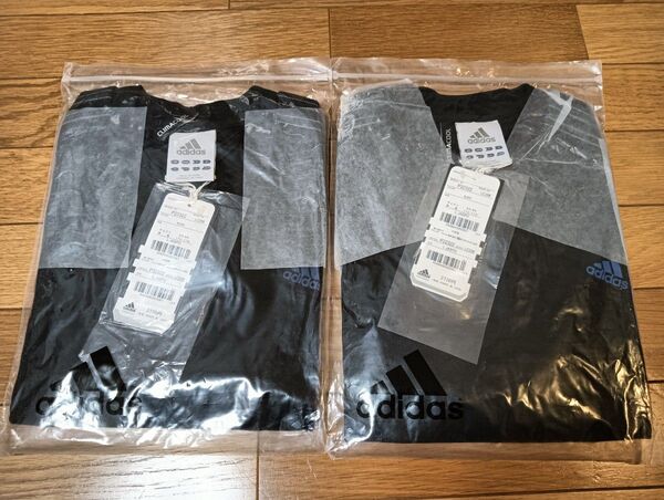 ★新品未使用★adidas★アディダス★Tシャツ★Lサイズ★ブラック★2セット★送料無料★