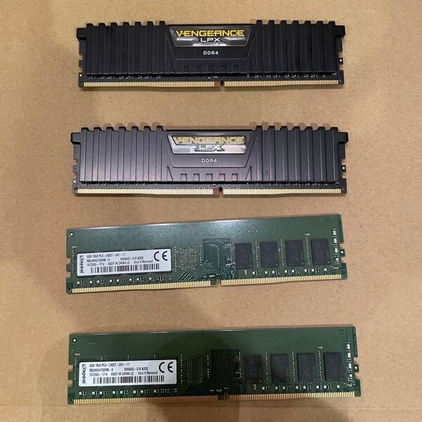 デスクトップパソコン用メモリ 合計24GB DDR4 コルセア キングストン