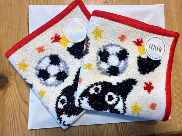 フェイラー 愛知県店舗限定★名古屋グランパスコラボ タオルハンカチ2枚セット 新品