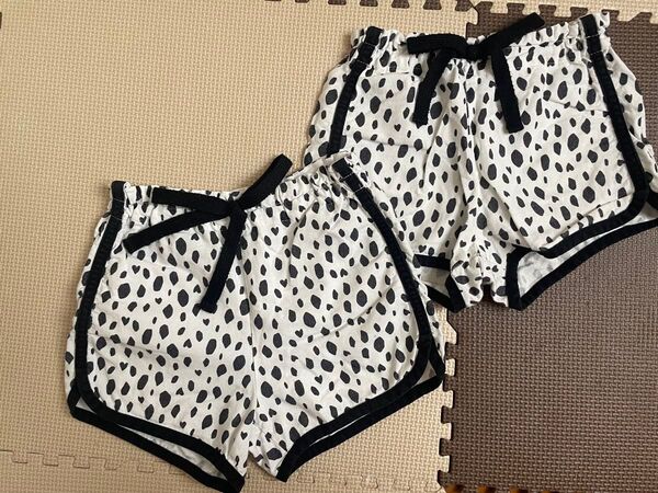 BREEZE ショートパンツ ドット柄 2枚セット 90・100