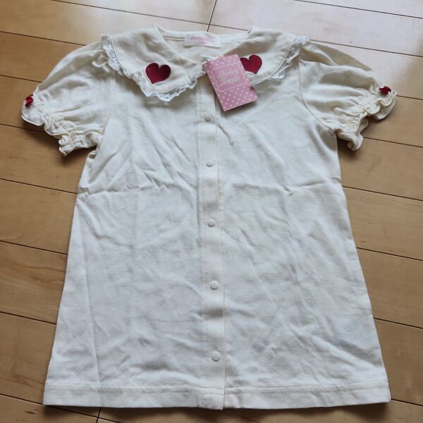 Shirley Temple ハート刺繍ブラウス オフホワイト 未使用