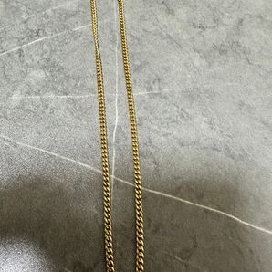 ネックレス 喜平 K18金メッキ 6面 3mm 45cm ゴールドカラー アクセサリー