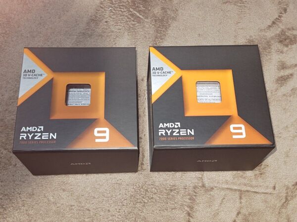AMD Ryzen 9 7900X3D の空箱 2個セット ★CPUは付属しません
