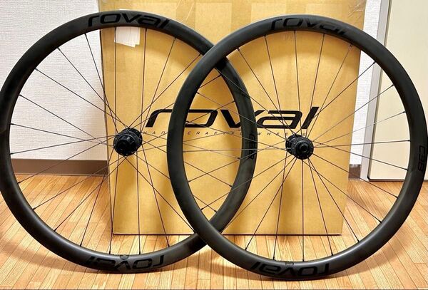最終値下げ 未走行 ROVAL RAPIDE C38 DISC ホイールセット ロードバイク シマノフリー ロヴァール