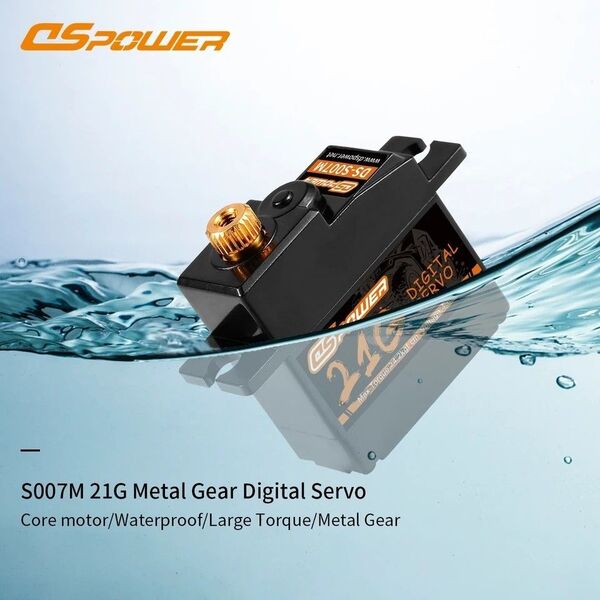 【防水設計】メタルギアデジタルサーボ dspower s007m C24 C74 ジムニー C64-1 等