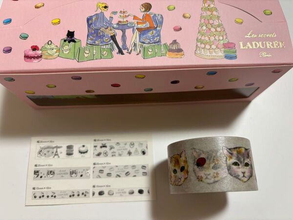 【新品】【未使用】ラデュレ マスキングテープ 猫 てんとう虫 LADUREE
