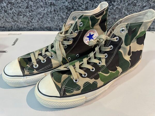 80s USA製 コンバース オールスター 83 CAMO 29センチ 美品 カモフラ 迷彩