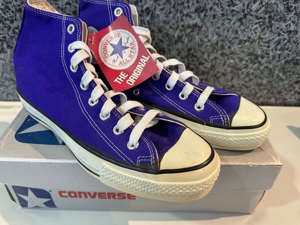 80s USA製 コンバース オールスター 紫 26.5センチ 新品