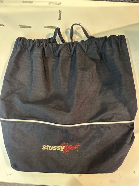 90s OLD STUSSY SPORT ナップサック 黒