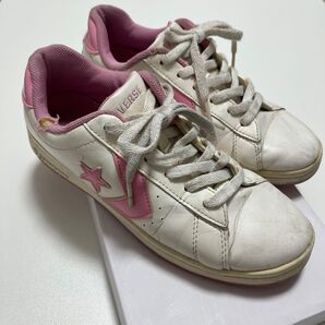 CONVERSE ホワイト ピンク スニーカー