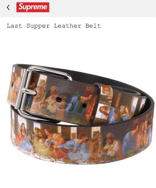 Supreme Last Supper Leather Belt Multi 最後の晩餐 ベルト