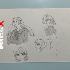 イラスト 手書き アナログイラスト アナログ コピー用紙 B5サイズ