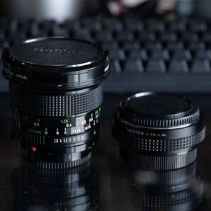 Canon NEW FD 20mm F2.8 キヤノン Lmount アダプタ付
