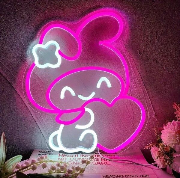 ネオンサイン マイメロ LED ライト サンリオ かわい 壁掛け おしゃれ