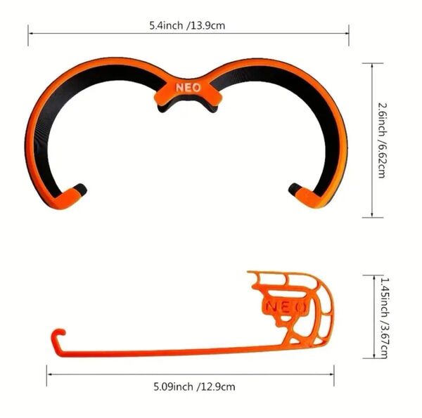 DJI Neoプロペラバンパーガード ジンバルカメラガード 左右4点セット オレンジ&ブラック 新製品 軽量 簡単装着
