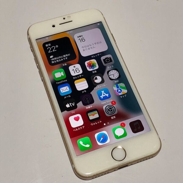iPhone 7 ゴールド 128GB ジャンク扱い au SIMロック解除済