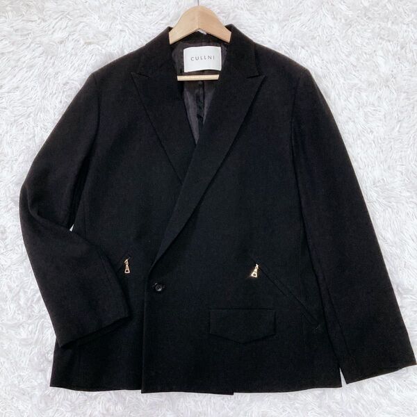 極美品 CULLNI クルニ ジャケット 22-SS-019 ブラック 2