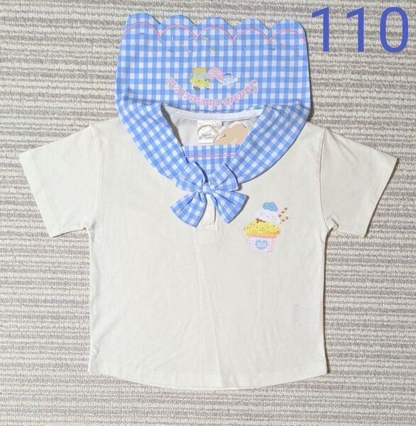 バースデイ futafuta フタフタ サンリオキャラクターズ シナモロール ポムポムプリン セーラーTシャツ 110