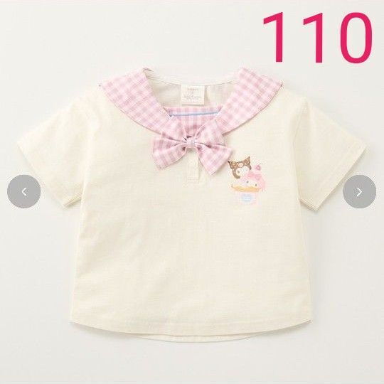 バースデイ futafuta フタフタ サンリオキャラクターズ マイメロディ クロミ セーラーTシャツ 110