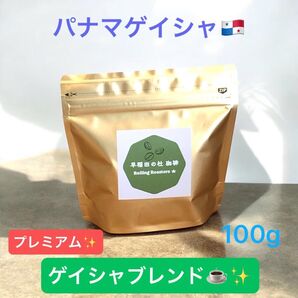 パナマ ゲイシャブレンド プレミアム 100g レアロット 高品質スペシャルティコーヒー