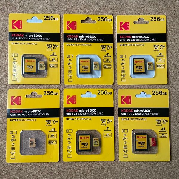 【新品】microSDカード 256GB 6枚セット マイクロSDカード