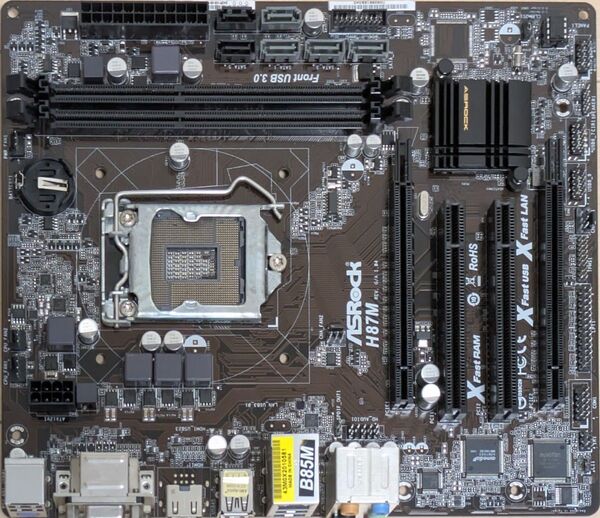 【通電不可ジャンク】ASRock B85M マザーボード LGA1150