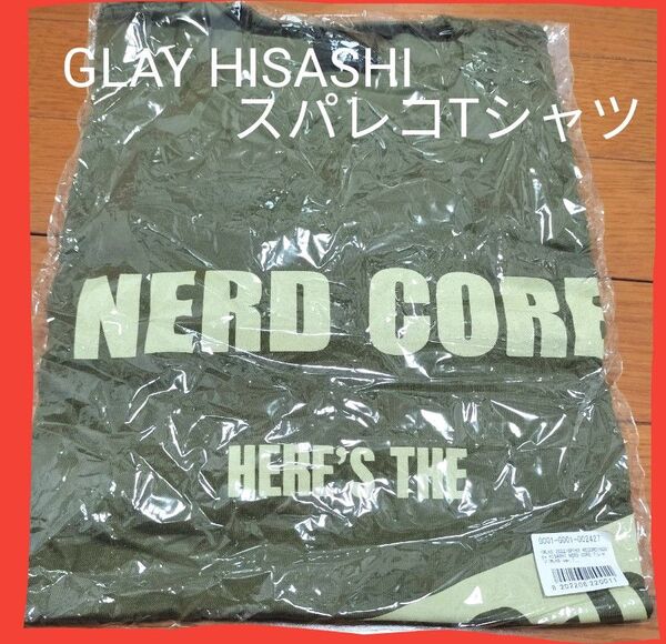 ※説明必読!価格相談不可GLAY.SPIKE RECORDINGS by HISASHI HS Tシャツ(フリーサイズ.カーキ)