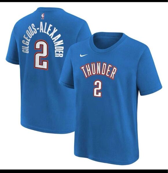NBA シャイ・ギルジャス=アレクサンダー オクラホマシティ・サンダー Tシャツ アイコン ネーム&ナンバーT-Shirt IK1