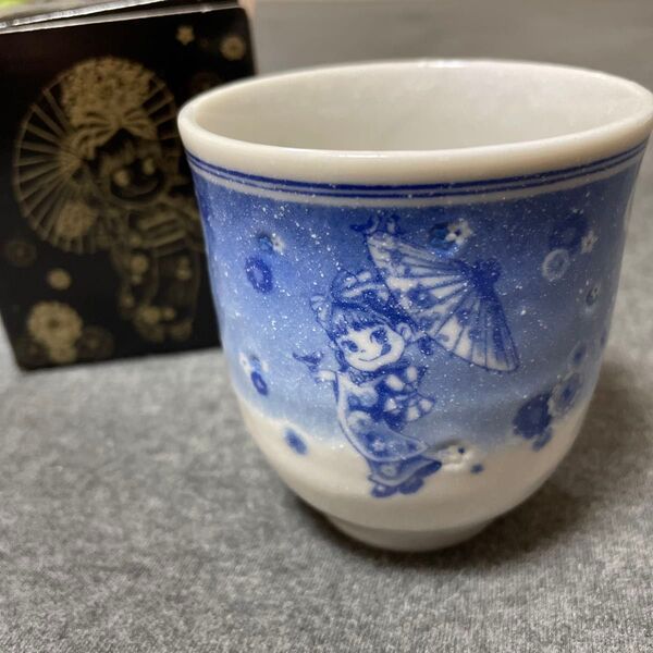 不二家 ペコちゃん/食器 華姫ペコの湯呑茶碗/牡丹 美濃焼 IK2