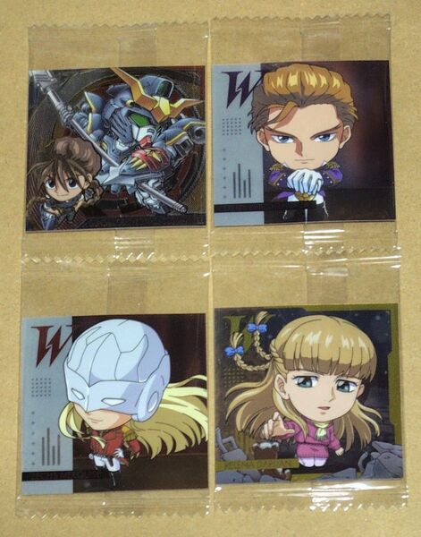 機動戦士ガンダム シールウエハース W30周年レア ガンダムデスサイズ&デュオ・マックスウェル 含む ガンダムW 4枚セット