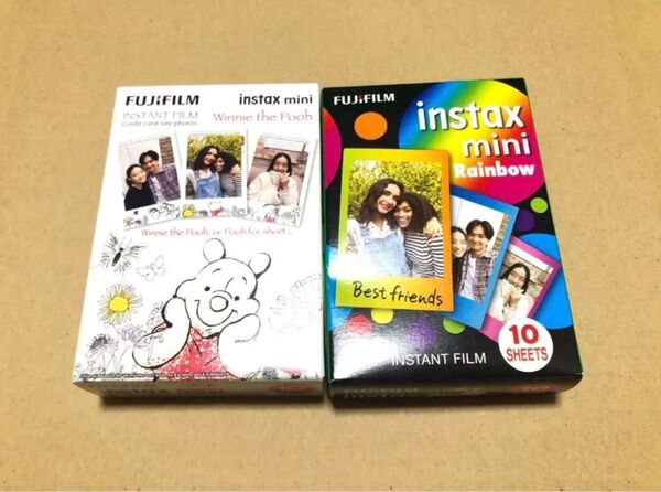 instax mini チェキ チェキフィルム FUJIFILM チェキ用フィルム instant film くまのプーさん