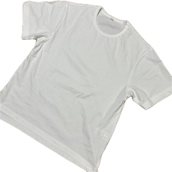 新品 TOPVALU トップバリュー 無地 半袖TシャツM綿100% ホワイト シンプル トップス カットソー クーポン消化