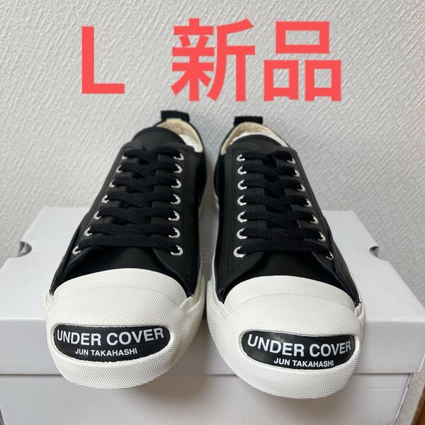 L UNDER COVER 24AWレザー ジャックパーセル型 スニーカー uc2d9f02 黒 ブラック black