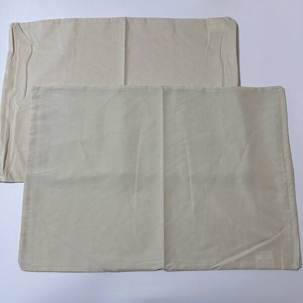 新品未使用 枕カバー アイボリー ピロケース 43×63 2枚セット