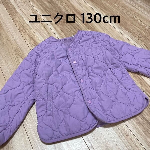 ユニクロ UNIQLO ジャケット ジャンバー ジャンパー 紫 パープル ウォームパデット