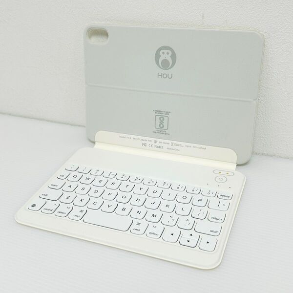 HOU iPad mini6/7用キーボードケース FY-8 ホワイト iPad mini用キーボード Keyboard