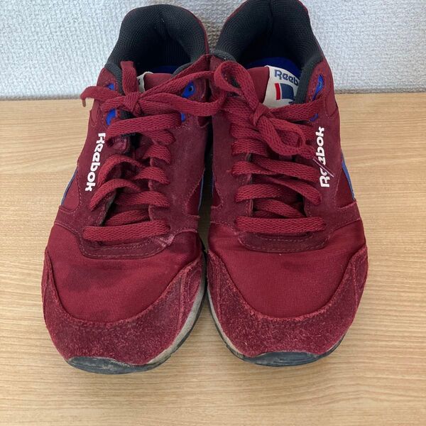 Reebok リーボック CLASSIC SPORT CLEAN 24.5cm スニーカー ワインレッド ボルドー メンズ